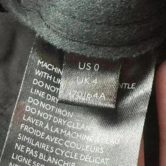 NWT Free People Star Crossed Lovers Patent Leather Straight Pants Black Sz 0 - Picture 8 of 16